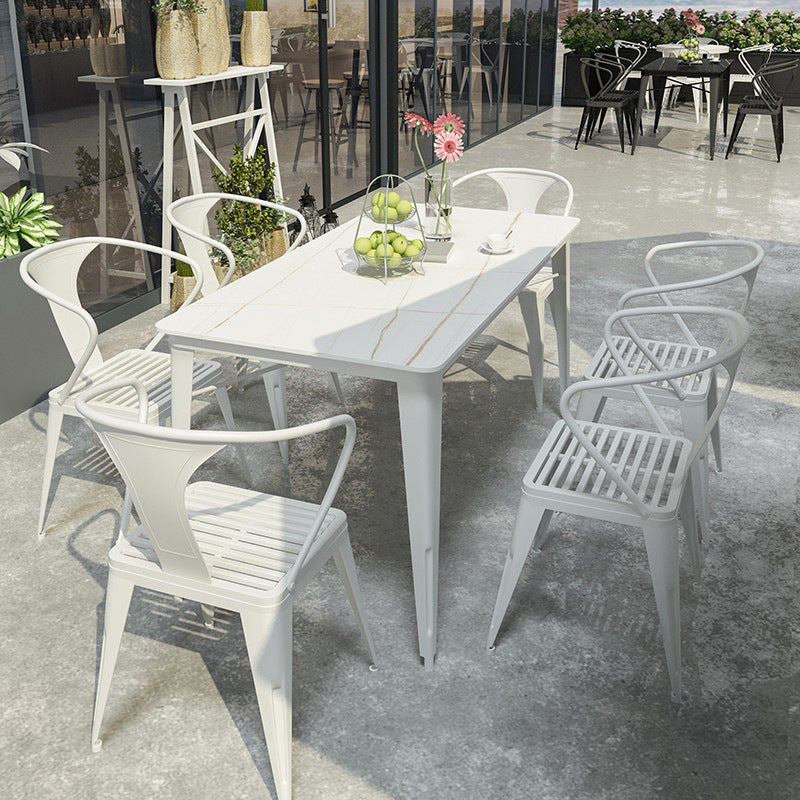 Mavi Luxury Stone Plate Table And Chair