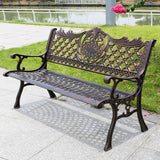 Otto Backrest Cast Aluminum Bench