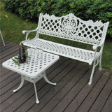 Otto Backrest Cast Aluminum Bench