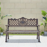 Otto Backrest Cast Aluminum Bench