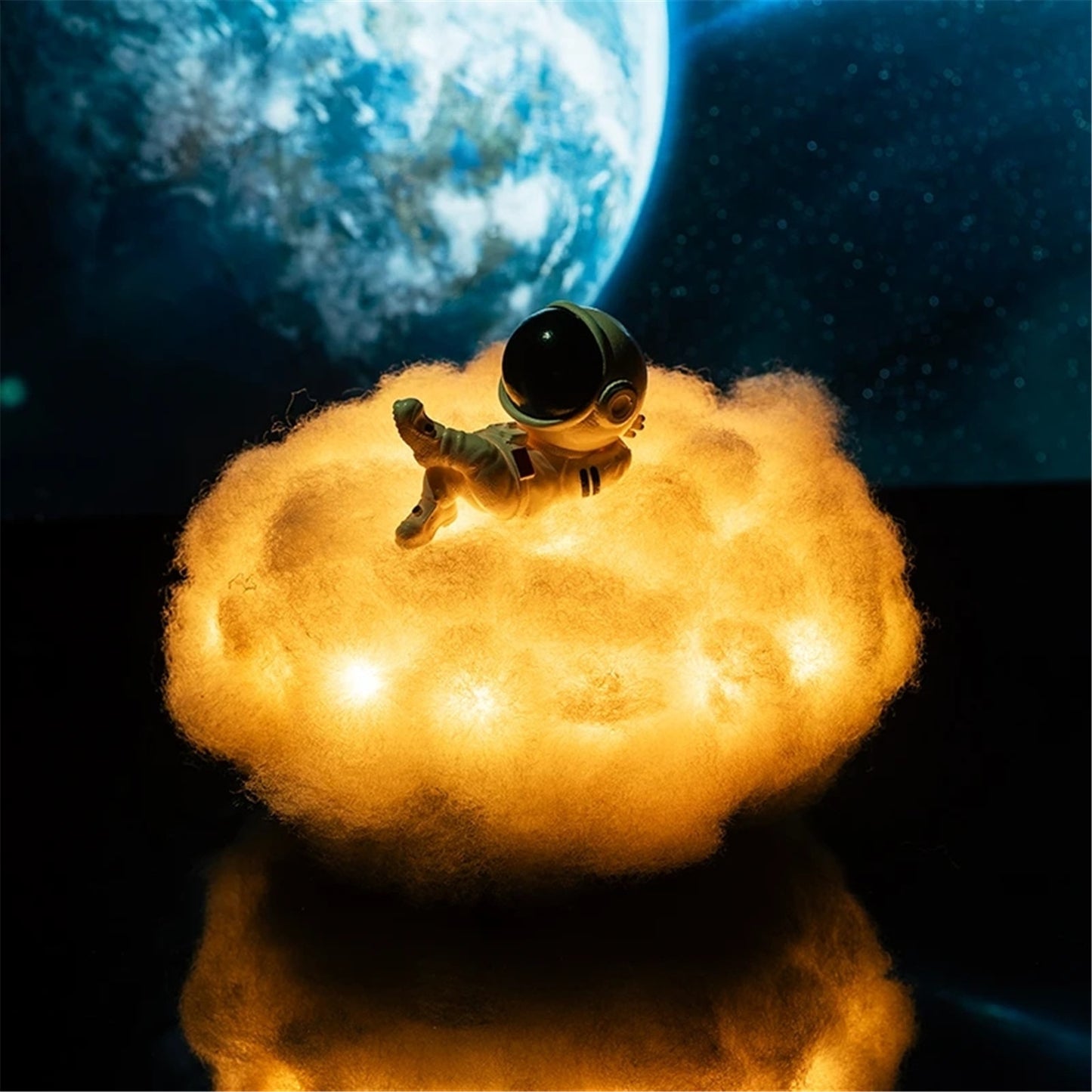 Special LED Colorful Clouds Astronaut Lamp