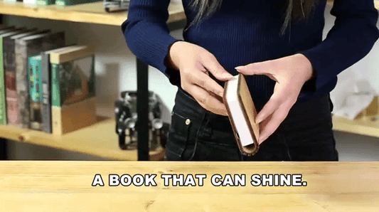 Portable 3 Colors 3D Creative LED Book Night Lamp