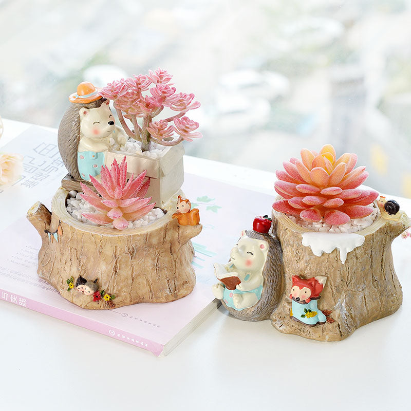 Cute Hedgehog Mini Planter