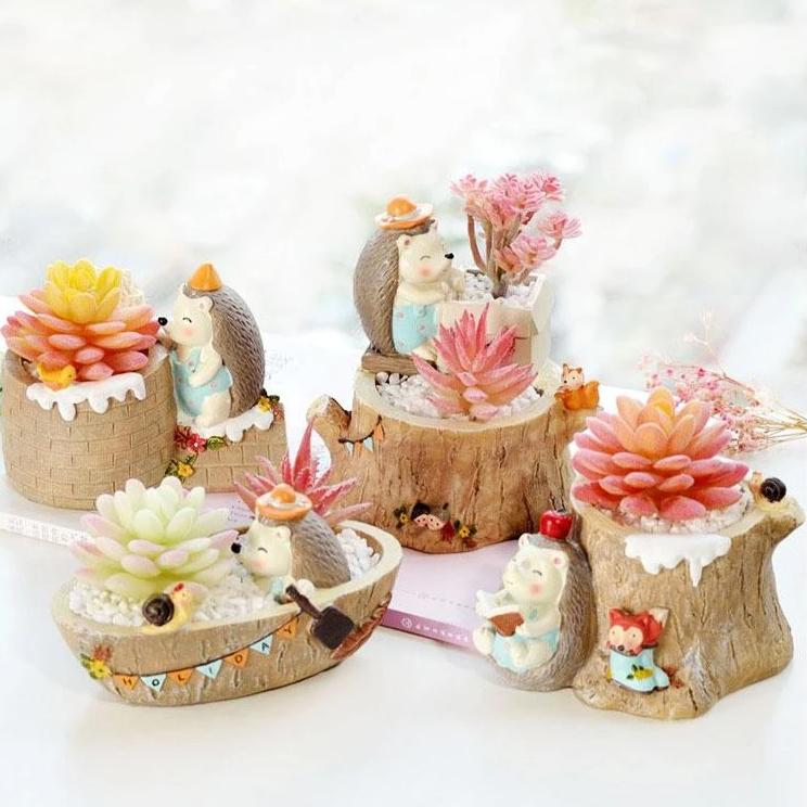 Cute Hedgehog Mini Planter