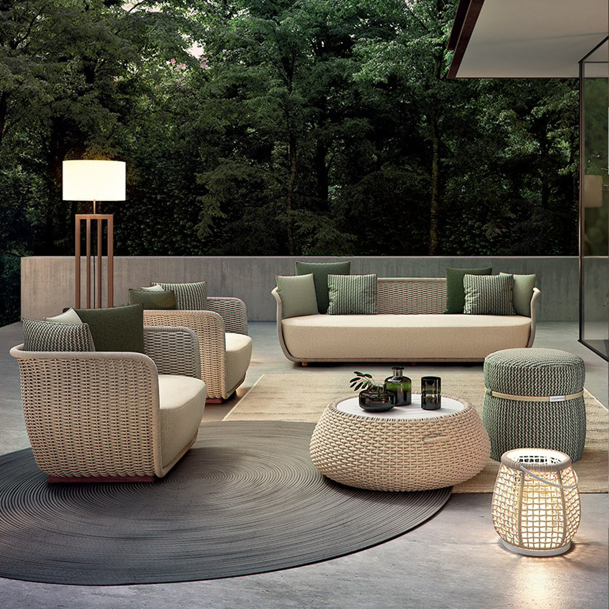 Concise Outdoor Sofa Set Eco Land Pte Ltd
