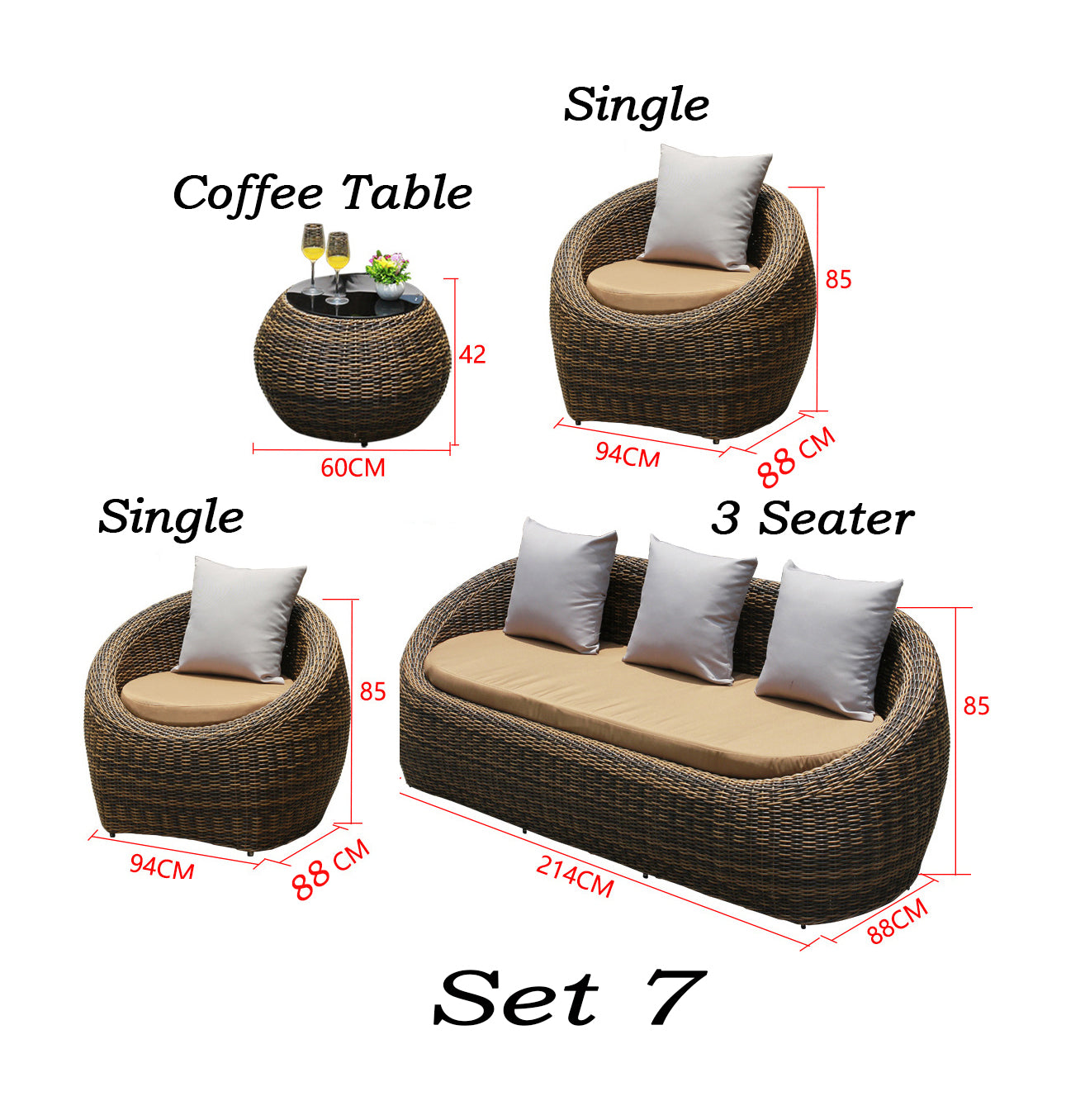 Lagoa Outdoor Rattan Sofa