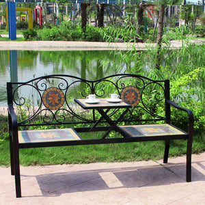 Miraval Mosaic Outdoor Bench