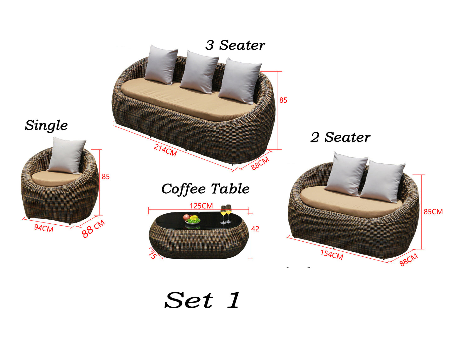 Lagoa Outdoor Rattan Sofa