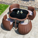 Asenka Design Rattan Table & Chairs