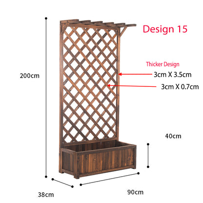 Juniper Wooden Screen Planter