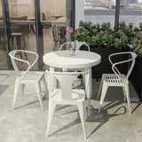 Mavi Luxury Stone Plate Table And Chair