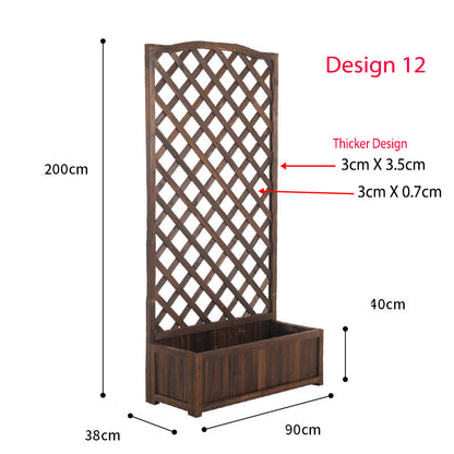 Juniper Wooden Screen Planter