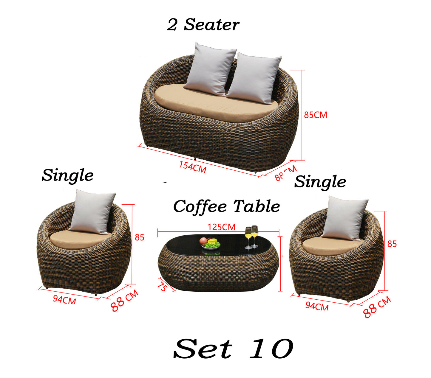 Lagoa Outdoor Rattan Sofa