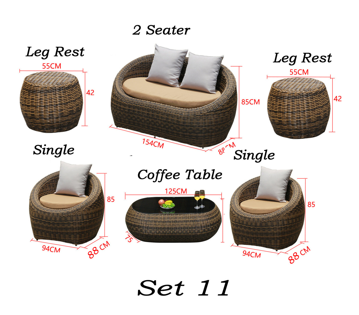 Lagoa Outdoor Rattan Sofa