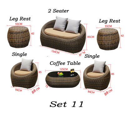 Lagoa Outdoor Rattan Sofa