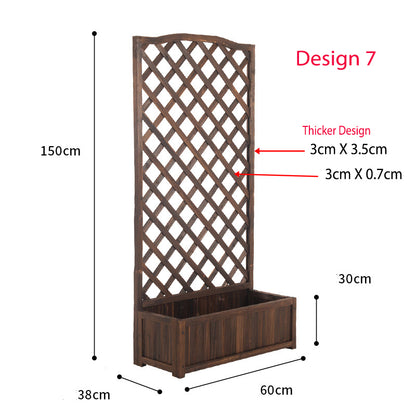 Juniper Wooden Screen Planter