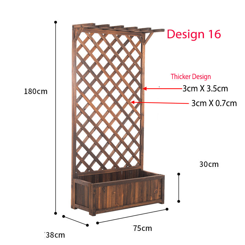 Juniper Wooden Screen Planter