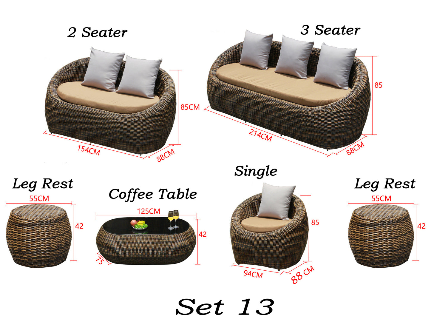 Lagoa Outdoor Rattan Sofa