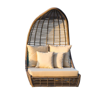 Concise Outdoor Stylish Rattan Sofa Bed