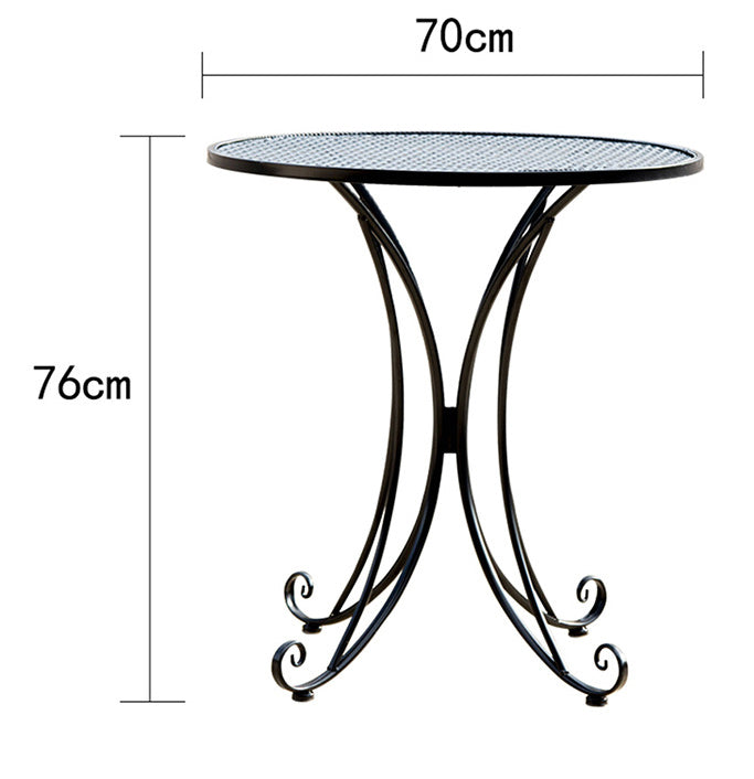 Black Color Outdoor Table And Chair