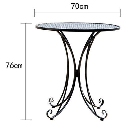 Black Color Outdoor Table And Chair