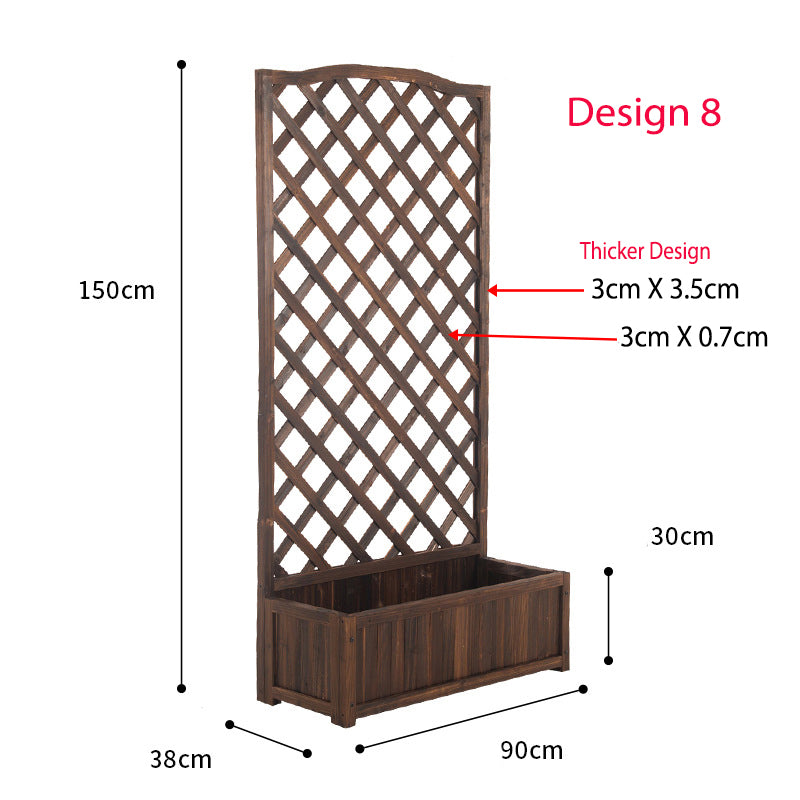 Juniper Wooden Screen Planter