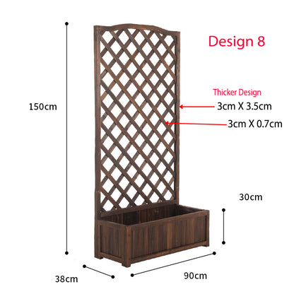 Juniper Wooden Screen Planter