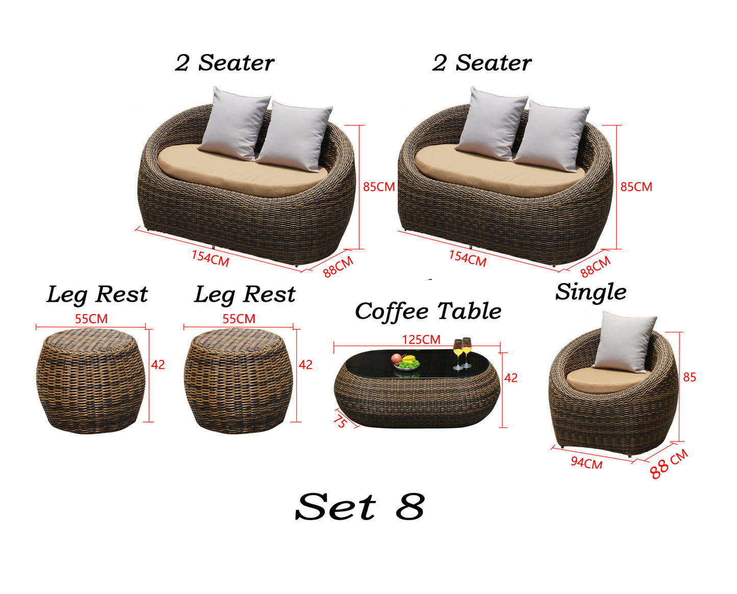 Lagoa Outdoor Rattan Sofa