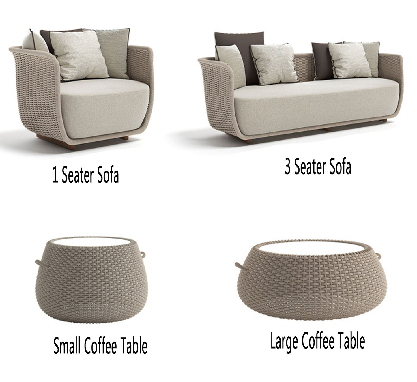 Concise Outdoor Sofa Set