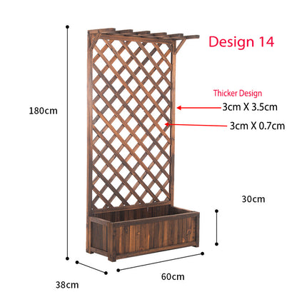 Juniper Wooden Screen Planter