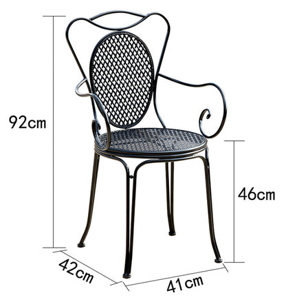 Black Color Outdoor Table And Chair