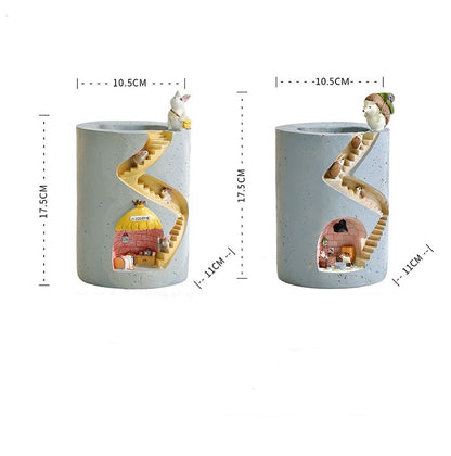 Cute Animal House Flower Pot