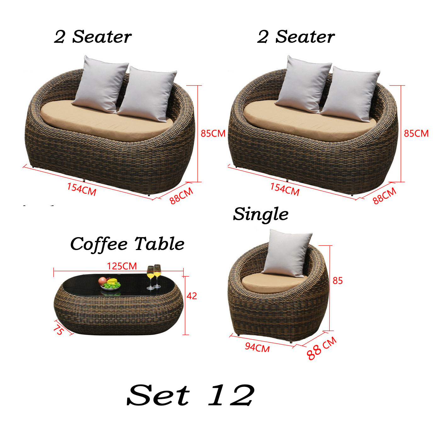 Lagoa Outdoor Rattan Sofa