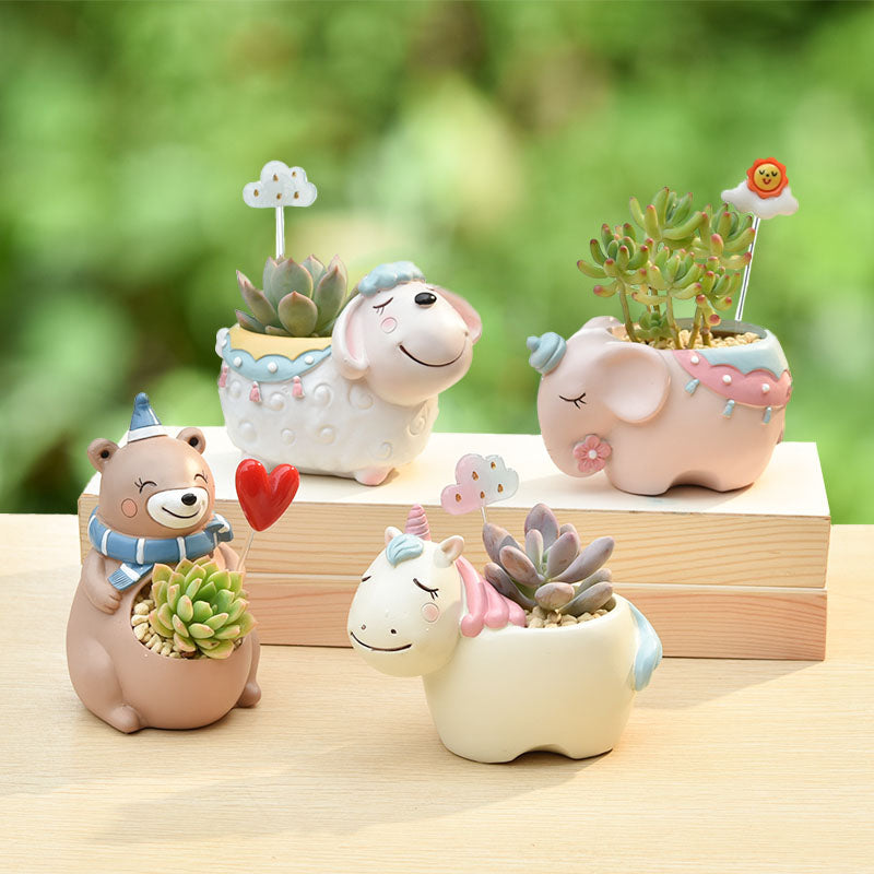 Cute Cartoon Animals Mini Pot