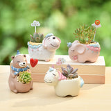 Cute Cartoon Animals Mini Pot