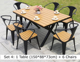 Akai Outdoor Composite Wood Table Set