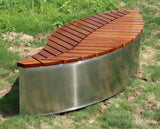 Zane Stainless Steel Outdoor Bench