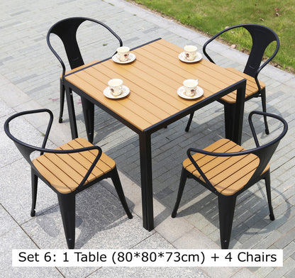 Akai Outdoor Composite Wood Table Set