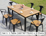 Akai Outdoor Composite Wood Table Set