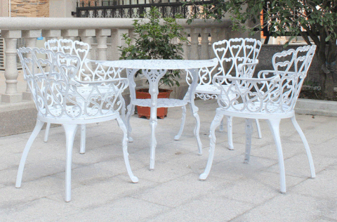 Knrox Outdoor Aluminum Table And Chair