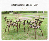 Outdoor Aluminum Table And Chair Set