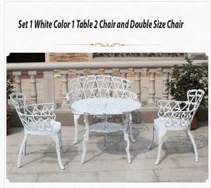 Outdoor Aluminum Table And Chair Set