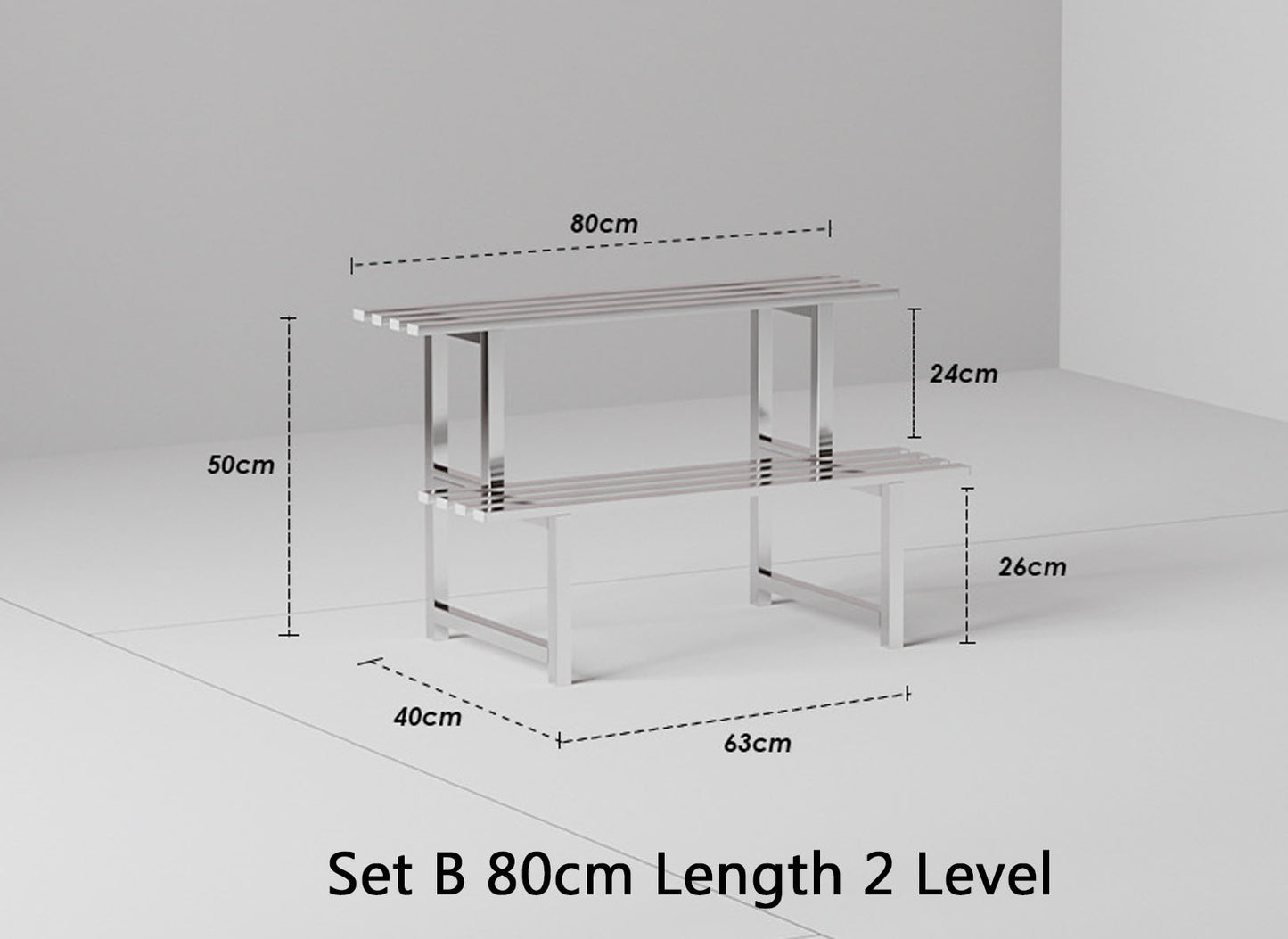 Terran Stainless Steel Multi Level Plant Stand