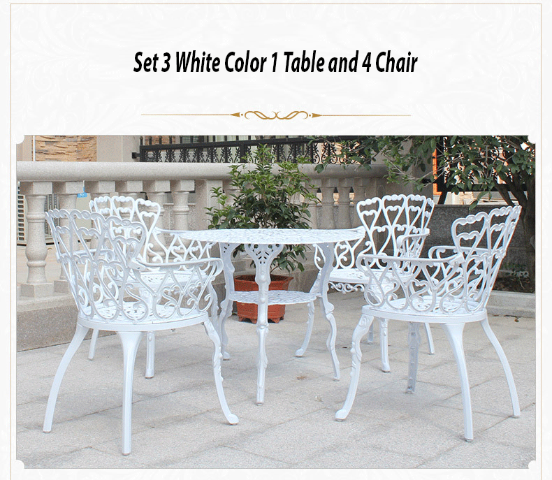 Knrox Outdoor Aluminum Table And Chair