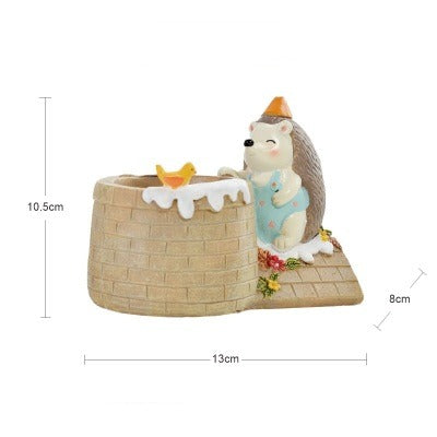 Cute Hedgehog Mini Planter