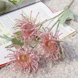 Flocked Leucospermum Artificial Flowers