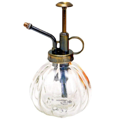 6.5" Vintage Pumpkin Shape Glass Spray Bottle