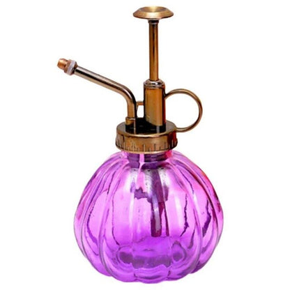 6.5" Vintage Pumpkin Shape Glass Spray Bottle