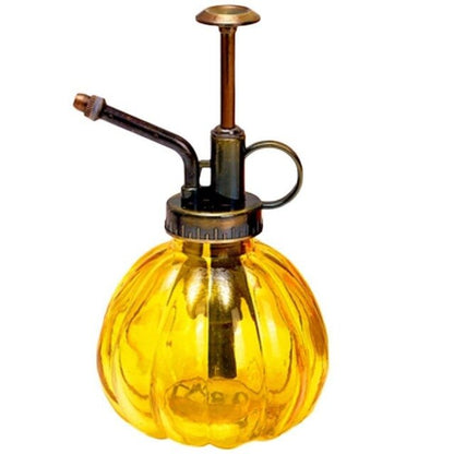 6.5" Vintage Pumpkin Shape Glass Spray Bottle