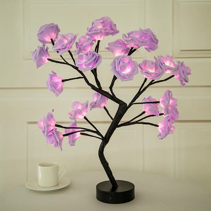 Rose Flower Led lamp Tree